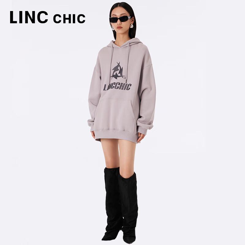 Jinyujie Women's Relaxed Fit Long-Staple Cotton Hooded Sweatshirt