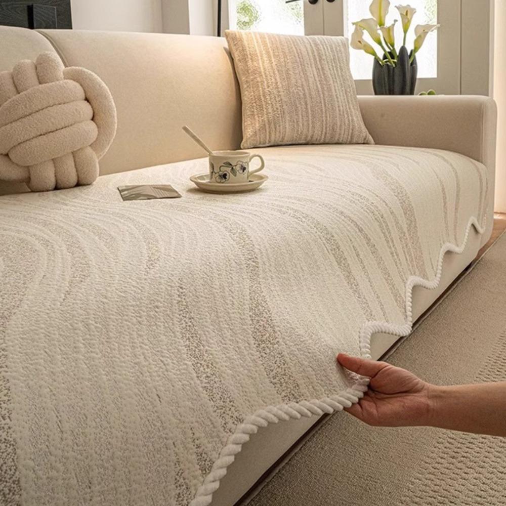 Summer Sofa Cushion Cover Ice Silk Non Slip Sofa Pad Cool Mat for Living Room