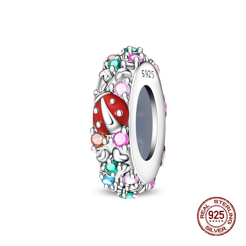 Charms Copper Romantic Ice And Snow Glass Beads Charms Fits 3Mm Original Bracelet Necklace Womens Diy Fine Jewelry Gift New