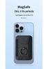 Magnetic Card Holder with Finger Ring & Elastic Band for iPhone 12/13/14/15 Magsafe