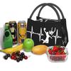 Basketball Heartbeat Insulated Lunch Bags for Women Basketballer Resuable Thermal Cooler Bento Box Office