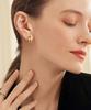 Lola Rose Arch Black Onyx Fashion Earrings
