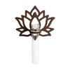 Wooden Lotus Shape Planter Holder Home Ornaments Vase Wall Decoration Hollow Out Retro Wall Mounted Planter Hydroponics