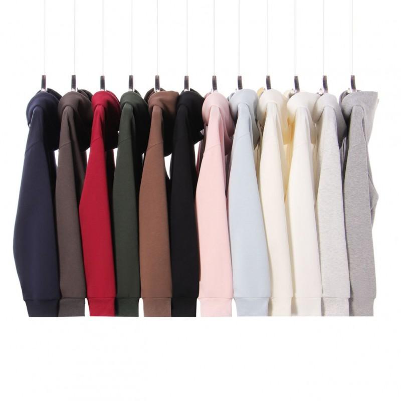 Mens Oversized Drop Shoulder Hoodie Thick Cotton Blend Pullover Sweatshirt Fall Winter Casual Wear