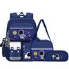 Zaino Scolastico 3 Pezzi Spaziale per Bambini Ragazzi Studenti 1-6 Elementare Leggero Supporto Lombare Ergonomico Borsa a Spalla