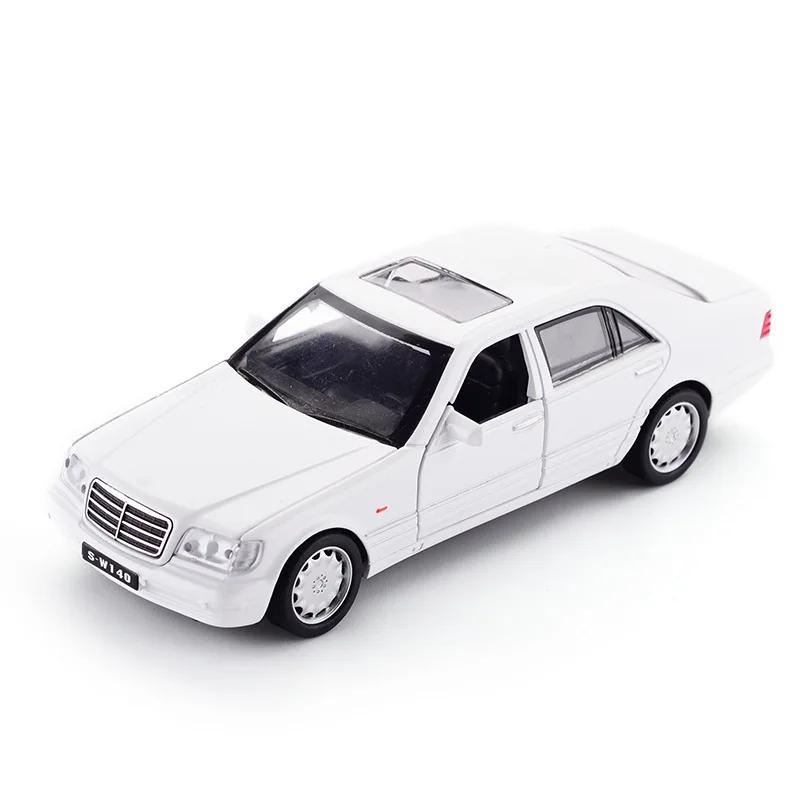 1/32 S-W140 Alloy Model Car Children's Toys With Sound Light Pull-back Function High Simulation Alloy Vehicle Model For Boy Gift