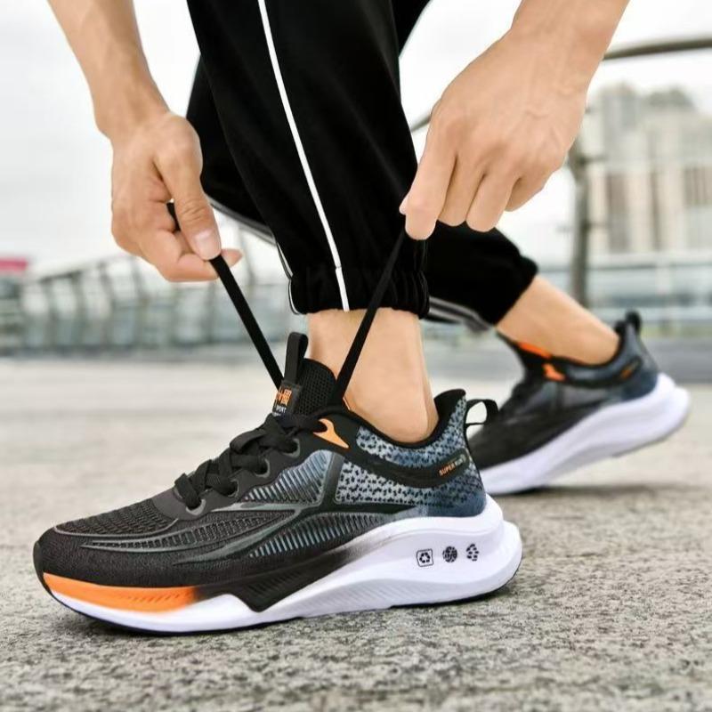 Herren Sport Laufschuhe Mesh Atmungsaktiv Freizeitschuhe Leicht Komfort Sneaker Rutschfest Tennis Trainingsschuhe für Herren