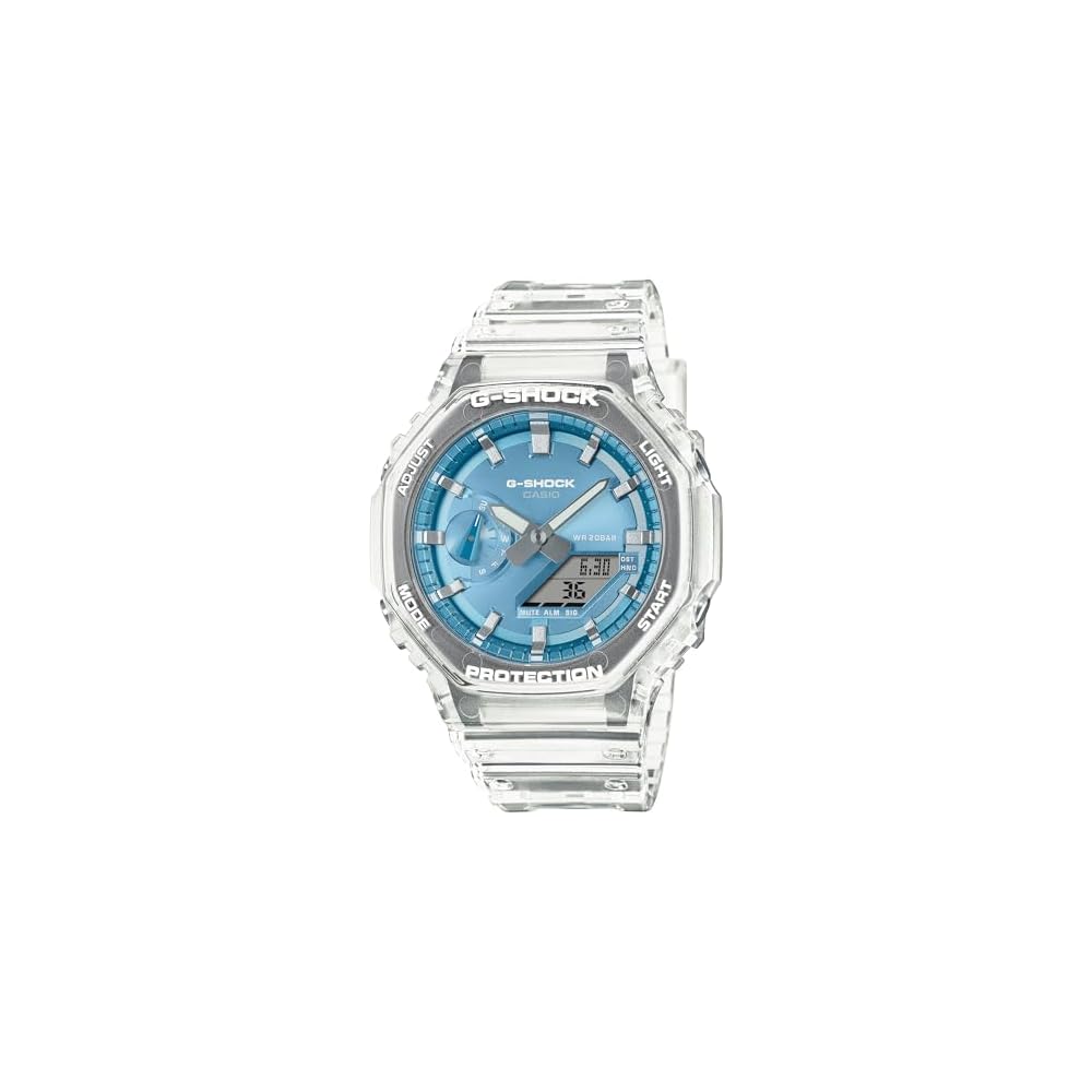 

Casio G-Shock GA-2100BM-7A2JF Men s Watch Bright Metallic Dial Clear Resin Band