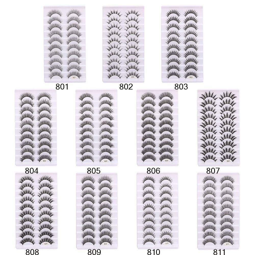 Full Strip False Eyelashes Handmade Fake Eyelash 3D Faux Mink Lash Eye Lash Extension