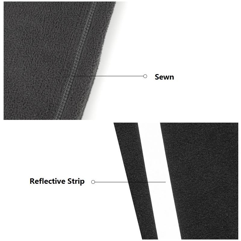 Winter Multifunctional Fleece Neck Gaiter Outdoor Windproof Reflective Strip Polar Fleece Face Mask Bandana