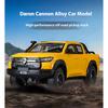 1/24 Alloy Die-cast Great Wall Cannon Pickup Truck Model Simulation Sound and Light Pull Off Road Vehicle Toy Collection Ornaments for Boys Gifts
