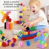 Educational Building Blocks Toys DIY Construction Playset Assembly Building Blocks Children
