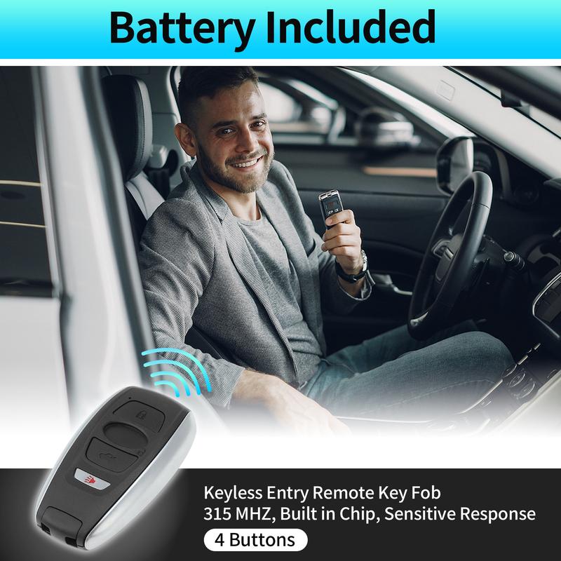 X Autohaux HYQ14AHC 315 MHz Keyless Entry Remote Key Fob for Subaru Outback Forester 16-18