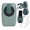 Green Portable Mini Fan - 5V USB Powered, Hanging Waist Wrist Desktop Fan for Home Outdoor Sports
