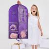 Non-woven Fabric Garment Bags Transparent Window Dance Costume Bag Foldable Suit Cover Bag  Closet