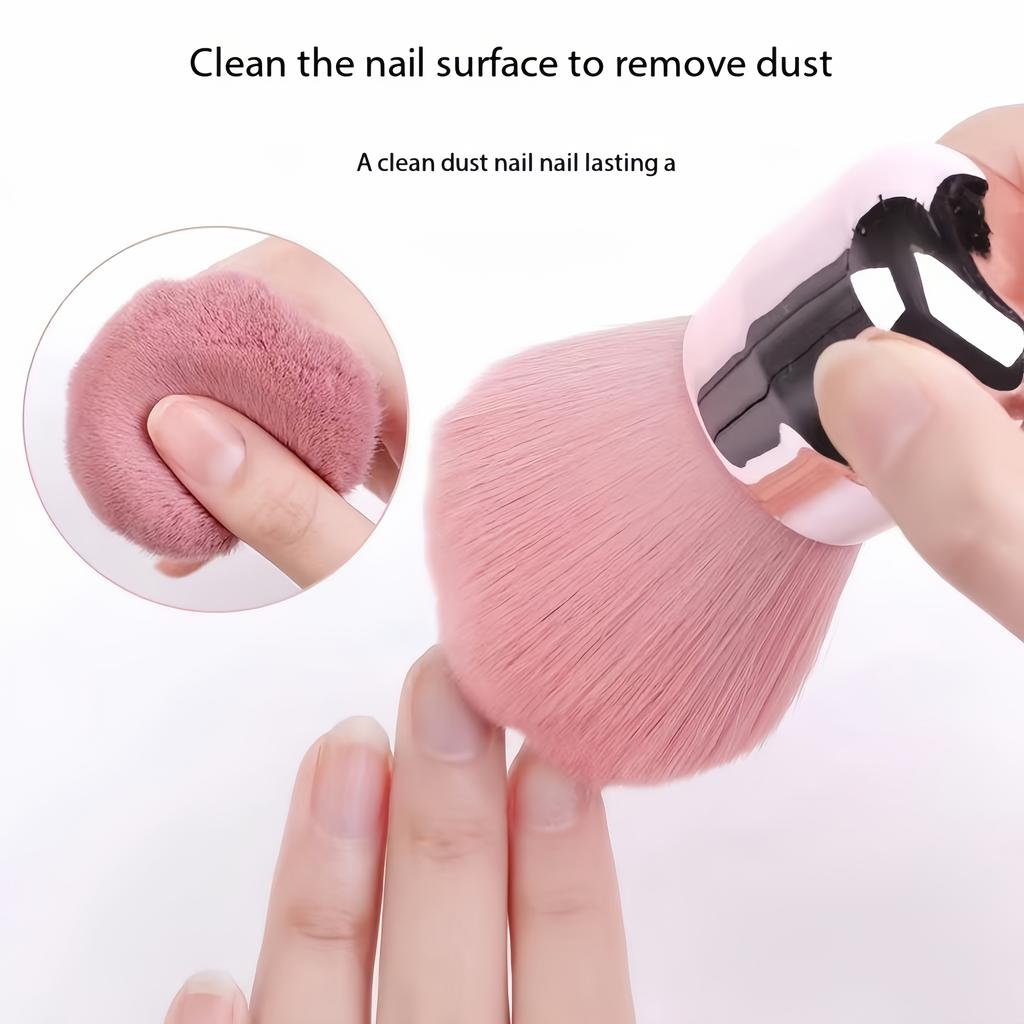 1 opakowanie Miękkiego Pędzla do Odkurzania Pyłku z Paznokci, Narzędzie do Usuwania Pyłku z Manicure i Pedicure, Niezbędne do Pielęgnacji Paznokci