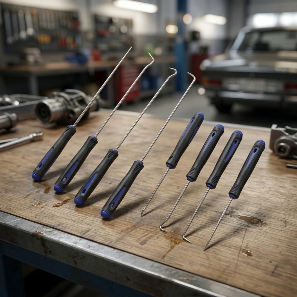 Blue Hook Puller Tool Kit 8pcs for Automotive Repairs and Maintenance