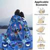 Deka Lilo & Stitch Ultra měkká, teplá, útulná přehoz do obývacího pokoje, na pohovku, cestovní doplněk pro všechna roční období Roztomilá kreslená postavička Domácí dekorace