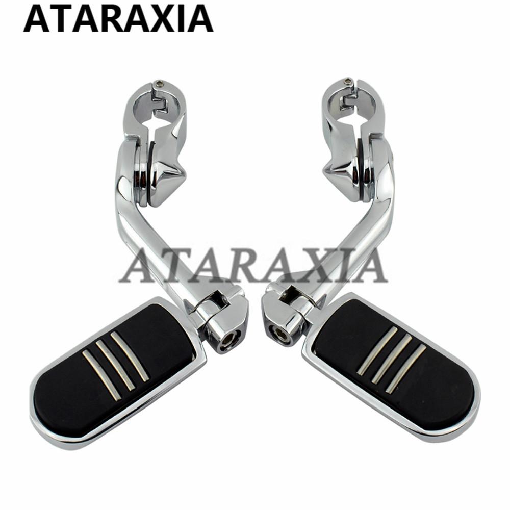 

Длинные регулируемые подножки для мотоцикла, защита двигателя, подножки, подножка для Harley Sportster Softail Electra Glide Road