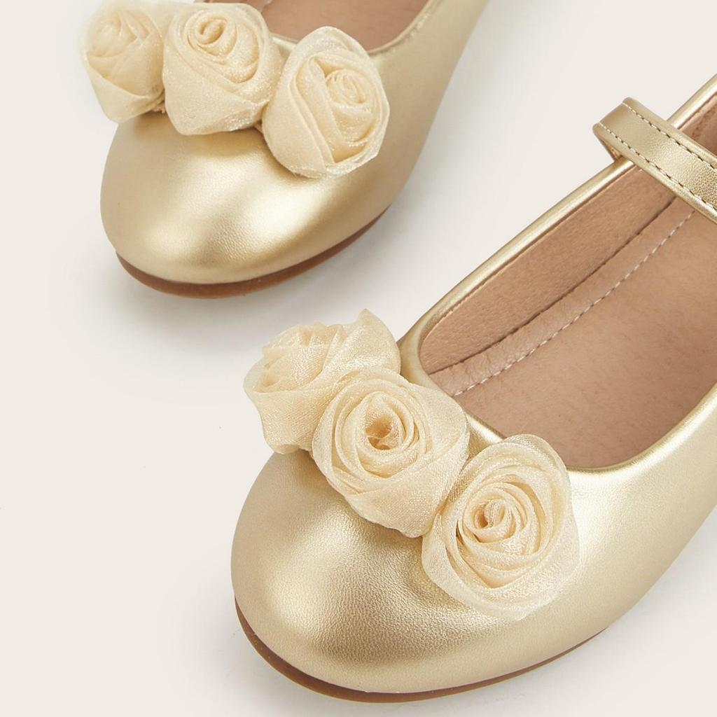 2026 Mädchen Leder Blume Flach Prinzessin Schuhe