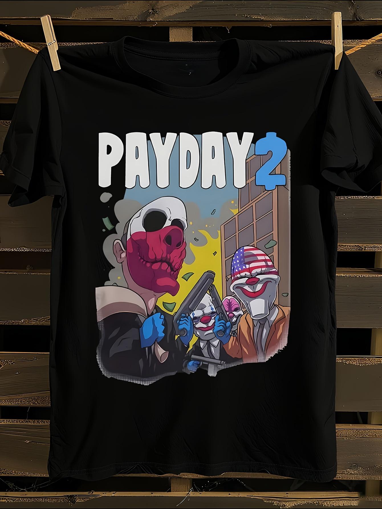 Payday 2 Video Game Graphic T-shirt S