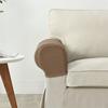 2 Pieces /Set Sofa Armrest Cover Polar Fleece Elastic Couch Armchair Arm Protector Case Stretch Non -Slip Removable Arms Slipcover