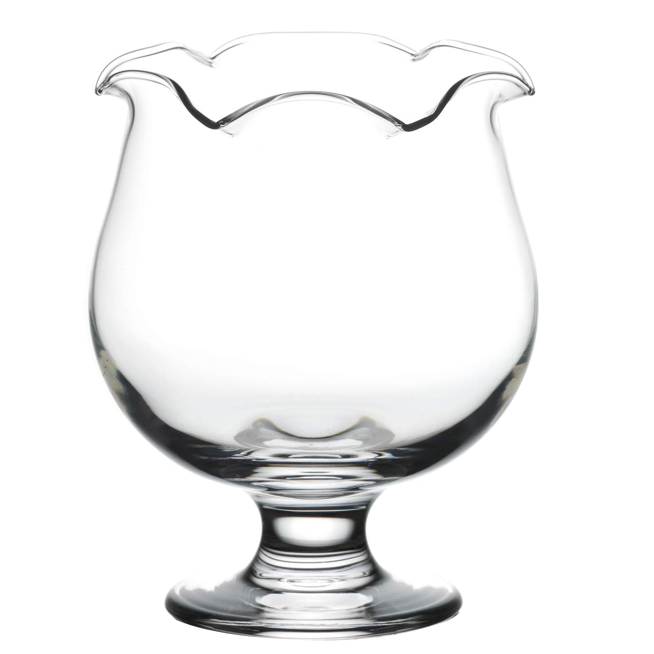 

Toyo Sasaki Glass Parfait Tropical Tropical Floral Made in Dishwasher Dessert Juice with 35904 Glass, Glass, Punch, Rim, Japan, Safe, Sundae, Glass,