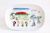 Shimizu Togyo Oval Australia Snoopy World Travel Set of 2 Designs Plates, & Canada, Series,
