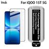 For iQOO 15T 5G Glass IMAK Dust-free Cabin Full-screen Tempered Glass Film Supports Fingerprint Unlock