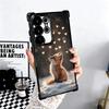 Cartoon Fox Animal Plating Phone Case For Samsung Galaxy S24 S25 FE S26 Edge S23 Ultra S22 S21 Plus S20 Anti-Fall Airabag Cover