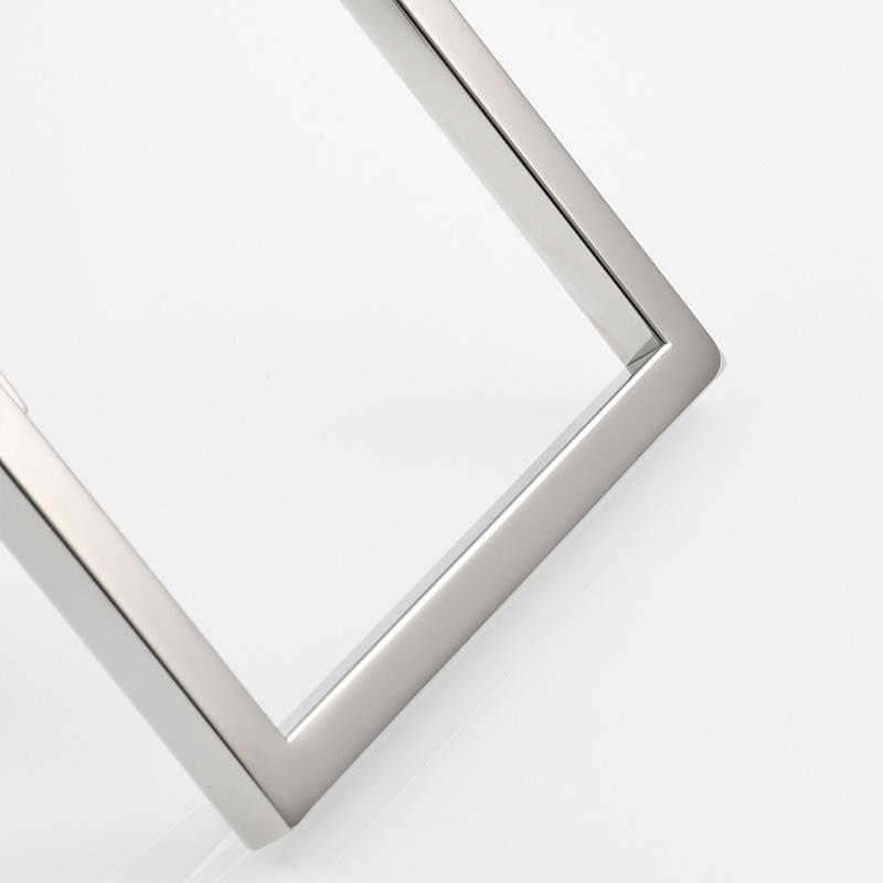 Nickel 304 Stainless Steel Bathroom Towel Ring Square Bathroom Hanging Ring Wall-mounted Towel Hanger Bathroom Accessories