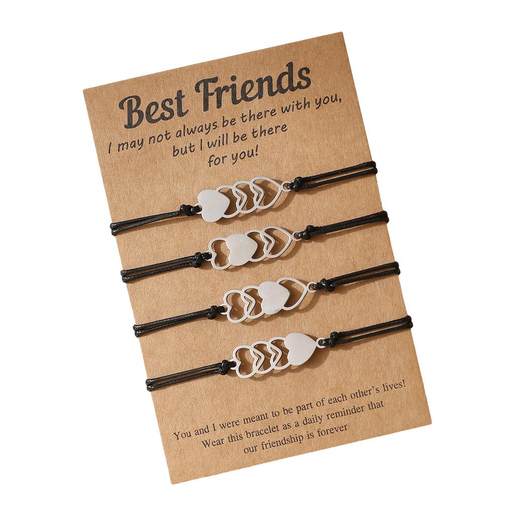 1 Set Handgefertigte Geflochtene Armbänder Seilarmbänder Baumwollfaden Verstellbarer Handgelenkschmuck Geeignet für Verschiedene Anlässe