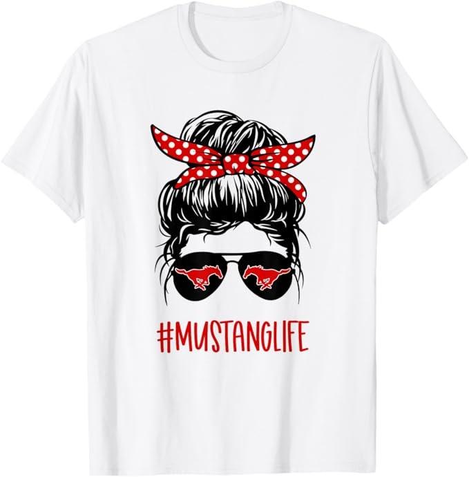 Mustang Life Messy Bun Red T-Shirt S разноцветный