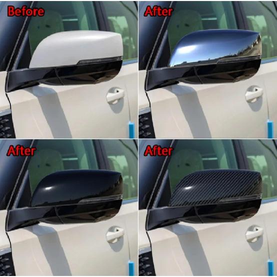 For Nissan Patrol Y63 Armada 2025 2026 ABS Chrome Door Side Mirror Cover Trim Rear View Cap Overlay Molding Garnish