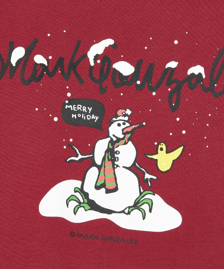 MARK GONZALES Holiday Graphic Sweatshirt - Red