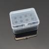 Compact Battery Storage Box For 2A Cells Clear Window Design Dustproof PP Container Case 12-Cell Design