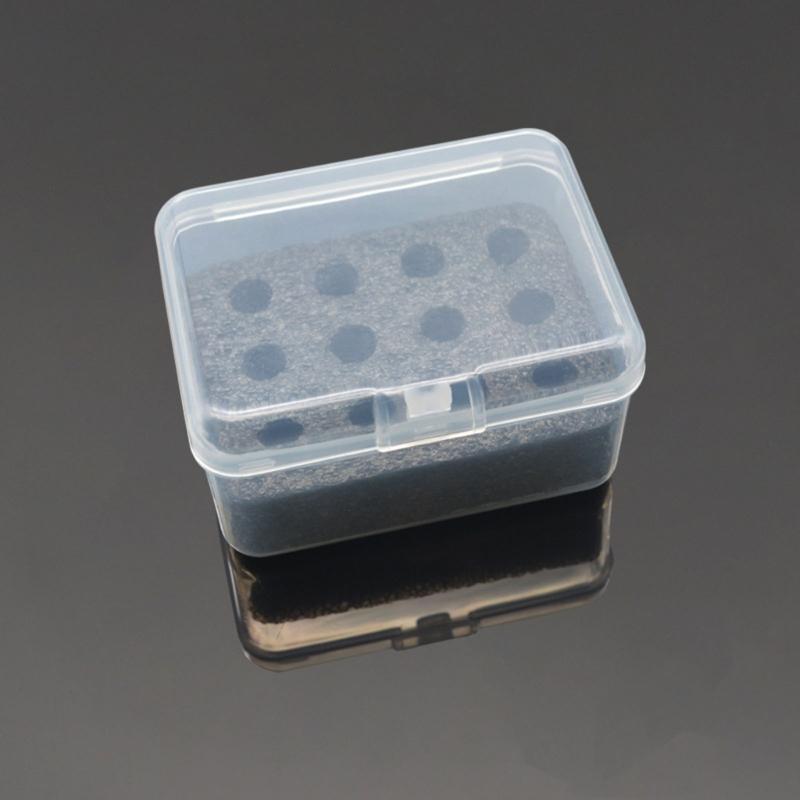 Compact Battery Storage Box For 2A Cells Clear Window Design Dustproof PP Container Case 12-Cell Design