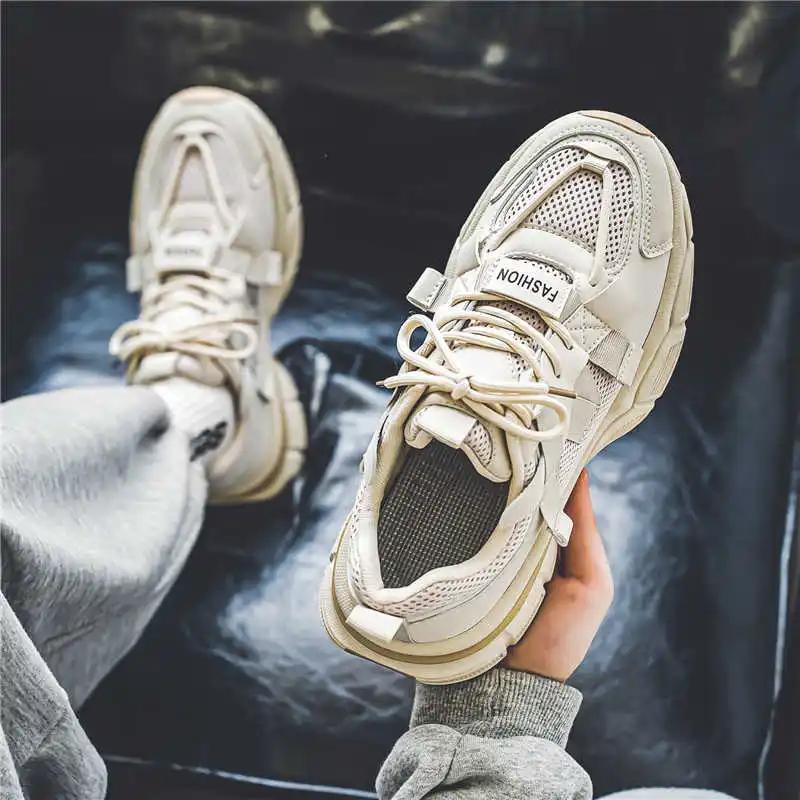 Fashion Slip-ons Height Up Mens Trainers Uk Size 8 Casual Men's Athletic Shoes Men's Retro Sneakers Sport Sport Krasofka Zapatiilas