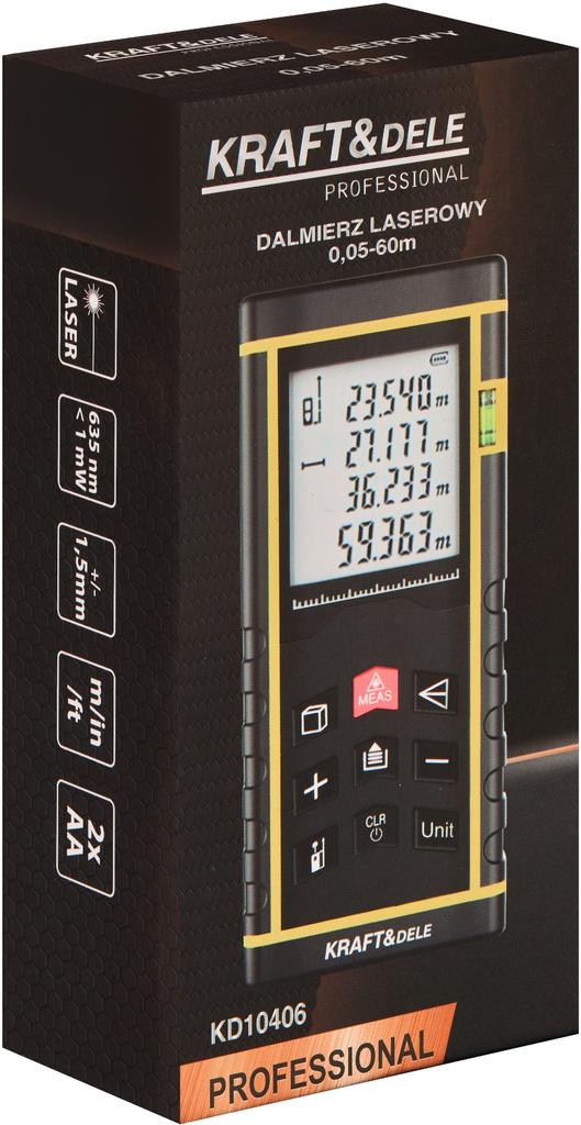 Digital Laser Rangefinder 60m KD10406