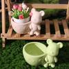Mini Animal Succulent Planter Creative Succulent Plant Pot Gift Small Bonsai Pots  Green Plants