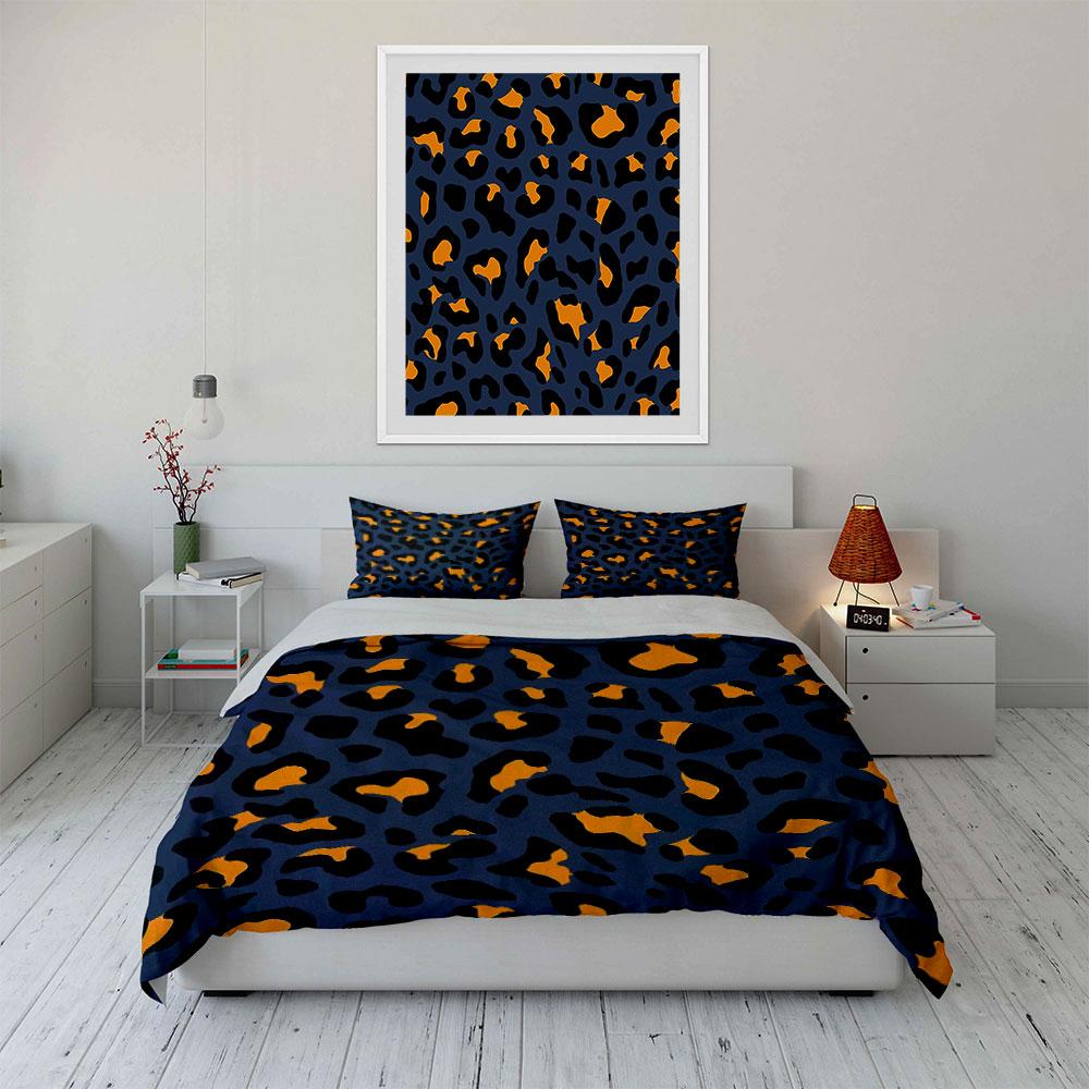 Leopard Print Bedding Set Bedding Duvet Cover Set Duvet Cover Pillowcases (1 * Duvet Cover 2 * Pillowcases, without duvet insert)