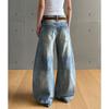 Vintage Style Loose Wide Leg Denim Pants Women All Match Casual Straight Pants Autumn Fashion Jeans Pants Female 2025