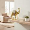 Kamel-Figur Vergoldete Statue Goldenes Tischornament für Regal, Schrank, Eingangsbereich S
