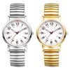 Simple Analog Watch with Water One Size Fits Stainless Steel Quartz Gold or Silver Perfect Gift for or Day Women's Resistance Most, Strap, Movement,