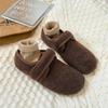 Warm Velcro Mao Mao cotton shoes women's autumn and winter new flat-bottomed casual and comfortable velvet Birkenstocks