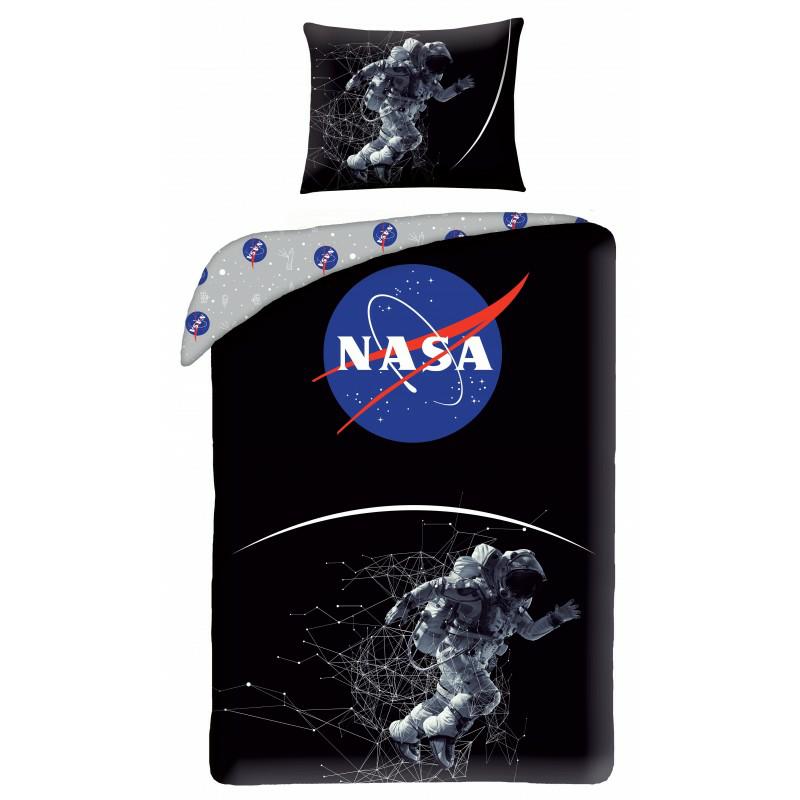 Pościel 140X200 Nasa Kosmos 4268 Kosmonauta Poszewka 70X90 Astronauta Gwiazdozbiór Planety Gwiazdy Młodzieżowa W Woreczku