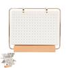 Pin Display Organizer Brooch Pin Holder Felt Pin Storage Pages Pin Collection Storage Calendar 6 Pages with Wooden Stand for Desktop Display