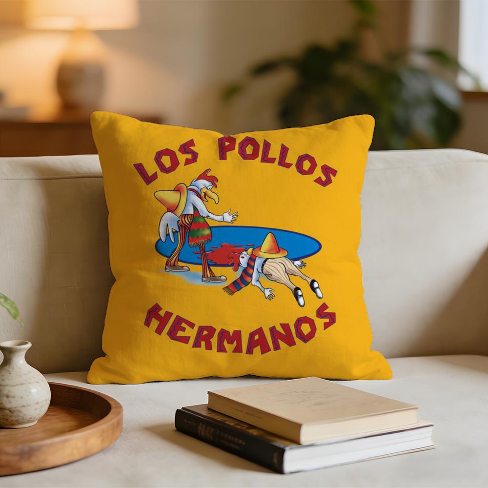 

LLos Pollos HHermanos Cushion Cover Short plush pillowcase for bed sofa carwashable 30x30cm