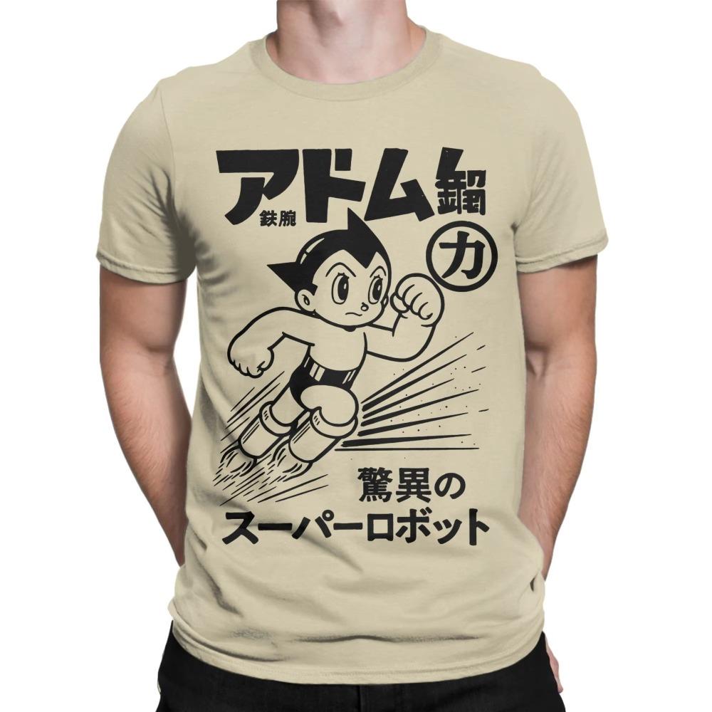 Men Womens Japanese Astro Boy Flight Print T Shirt Men Cotton Novelty TShirt Crew Neck Tee Shirt Short Sleeve Clothing Cotton