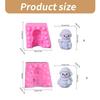 Christmas Snowman Silicone Molds for Plaster Decorations, Christmas Candle Silicones Molds for Candle Soap Holiday Gift